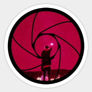 Photophile Crimson Night Sky Sticker